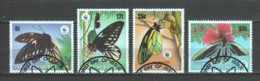 Papua New Guinea 1988 Mi 574-577 WWF BUTTERFLIES - Usados