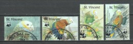 St Vincent 1989 Mi 1222-1225 WWF PARROTS - Used Stamps