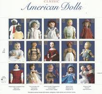 USA 1997 - AMERICAN DOLLS - M/S - 15 DIFFERENT. - MNH MINT NEUF NUEVO - PERFECT! - Bambole