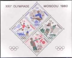 Monaco Blocs Spéciaux  N° 11 Jeux Olympiques De Moscou 1980 Qualité: ** Cote: 385 € - Variedades Y Curiosidades