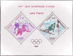 Monaco Blocs Spéciaux  N° 12 Jeux Olympiques De Lake Placid 1980 Qualité: ** Cote: 385 € - Variedades Y Curiosidades