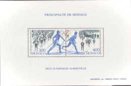 Monaco Blocs Spéciaux  N° 15 Jeux Olympiques D'Albertville 1992 Qualité: ** Cote: 195 € - Variedades Y Curiosidades