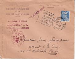 France Oblitération Daguin Seine Et Oise Gonesse 1953 - 1921-1960: Modern Period