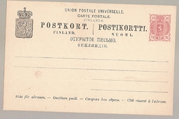 Finland ** & Postcard, 10 Pen Rose Stamp 1890 (5535) - Unused Stamps