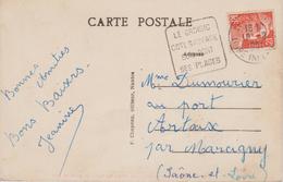 France Oblitération Daguin Loire Inférieure Le Croisic 1951 Sur CPA - 1921-1960: Moderne