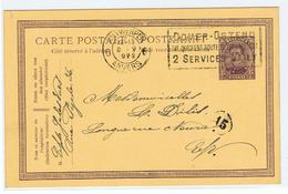 Briefkaart Met Postzegel  Koning Albert,speciale Stempel Dover-Ostend - 1919-1920 Trench Helmet