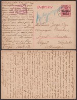 Belgique 1917 - EP Namêche Vers Allemagne + Censure Vers Un Camps (AIX2703) DC1670 - German Occupation