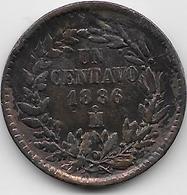 Mexique - 1 Centavo 1886 - Cuivre - TTB - Mexique