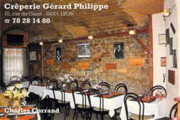 69 - LYON 1 Er : Crêperie Gérard PHILIPPE - 10 Rue Du Garet - CPM Grand Format - Rhône - Lyon 1