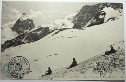 LA GRAVE - GLACIER DU LAC - UNE GLISSADE - LE DAUPHINÉ - Rhône-Alpes