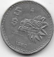 Mexique - 5 Pesos - 1980 - Mexiko