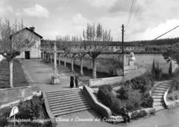 D8998 " TORINO - VILLA FRANCA PIEMONTESE - CHIESE E CONVENTO DEI CAPPUCCINI " CART ORIG. NON  SPED - Churches