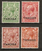 MOROCCO AGENCIES (TANGIER) 1927 SET SG 231/234 MOUNTED MINT Cat £26 - Oficinas En  Marruecos / Tanger : (...-1958