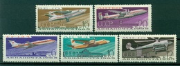 URSS 1965 - Y & T N. 118/22 Poste Aérienne - Avions Et Aéroports De Moscou - Ongebruikt