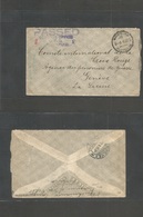 Australia. 1915 (6 April) Victoria. POW Mail. Melbourne - Switzerland, Geneve (12 May) Censor Stampless Envelope. Addres - Other & Unclassified