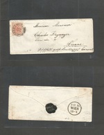 Austria. C. 1852-3 (17 Oct) Leobersdorf - Wien (18 Oct) Small Envelope Fkd 3kr Reddish Orange Hand Paper, Cds (xxx) Fine - Other & Unclassified