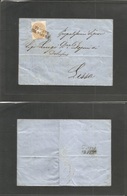 Austria. 1865 (18 Febr) Triest - Lissa (Zara 19 Febr) EL Full Text Fkd 15 Kr. Brown, Tied "Trieste / Col-Vapore". VF. - Other & Unclassified