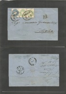 Austria. 1867 (6 May) Triest - Ostiglia (8 May) Via Verona (7 May) Fkd EL To A Very Rare Village Destination. Nice Item. - Other & Unclassified