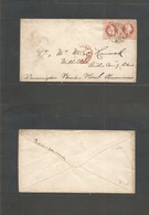 Austria. 1876 (13 Jan) Alsfrgrund - Millville, Bectler Cº, OH, USA. Env Fkd 5 Kr Red (x2), Tied Cds + NY Paid All. Fine  - Otros & Sin Clasificación