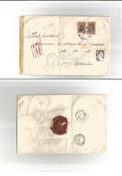 Bulgaria. 1917 (4 Sept) Sofia - Sweden, Stockholm (11 Sept) Spain Legation Diplomatic Mail Cachet. Registered Multifkd H - Other & Unclassified