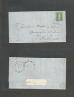 Canada. 1864 (May 11) New Brunswick. Chaltham Batthurst. Fkd E. 5c Green Perf, Tied Grill. Fine. - Otros & Sin Clasificación