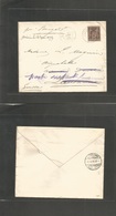 China. 1899 (10 April) French PO Shanghai - Switzerland, Lausanne (13 May) Fkd Env 25c Sage, China Ovptd Cds. Endorssed  - Other & Unclassified