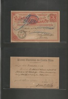 Costa Rica. 1898 (1 Dec) Pre-printed Private Message Card. San Jose - Rusia, St. Petersburg (13 Dic, Gregorian Calendar) - Costa Rica