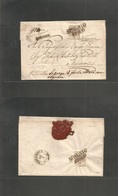 Croatia. 1857 (23 Jan) Austrian Postal Administration. Spalato - Macarsca (26 Jan) Registered 12 Kr Rate (6+6 Neros) Stl - Croatie