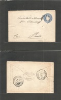 Ecuador. 1910 (12 Febr) Quito - Piura, Perú. 3c Blue Stat Envelope Wrapper With PRINTED Text Inside DONOSO & Cº. Fine Sc - Equateur