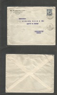 Egypt. 1926 (10 Sept) French PO. Aleandrie - Switzerland, Geneve. Comercial Fkd Ovptd Issue Envelope Cds. Fine. - Other & Unclassified