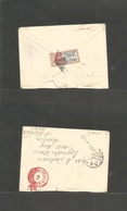 Egypt. 1934 (15 Feb) Cairo - Burham, Kent, England. Postage Paid 5 Red Crown Envelope, Keres Fkd 1 Piastre British Force - Andere & Zonder Classificatie