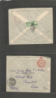 Egypt. 1935 (17 July) Cairo - Chingford, E4, England. Postage Prepaid 19 Red Crown Cachet, Reverse 1 Piastre Green Perf  - Sonstige & Ohne Zuordnung