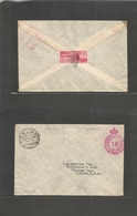 Egypt. 1936 (15 March) Alexandria - London, UK. British Forces In Egypt / 1 Piastre Red Letter Stamp Perf, Tied Romboid  - Other & Unclassified