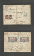 Ethiopia. 1902 (May) Adis Abeba - Germany, Munich (14 June) Via Harar (26 May) Djibouti. Registered Mixed French Col Som - Etiopía