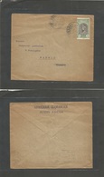 Ethiopia. 1930 (18 April) Addis Abeba - Spain, Madrid (6 May) Unsealed Pm Rate Single 1/2 M Green Black Stamp, Cds, Tied - Äthiopien