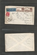 Ethiopia. 1941 (31 Dec) Indian Troops In Addis Abeba Multifkd Envelope Airmail "Nº 90" FPO With Contains, Addressed To U - Äthiopien