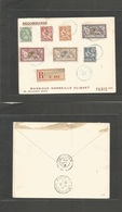 French Levant. 1913 (7 Oct) Dedeagh. Registered Multifkd Envelope To France, Paris (16 Oct) Via Salonique Values To 8 Pi - Other & Unclassified