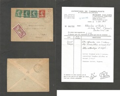 French Levant. 1919 (21 June) "Armee Allice En Ornent / Poste Arienne" Multifkd Semeuse Envelope To Menton, France "Tres - Otros & Sin Clasificación