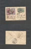 Frc - Cameroun. 1919 (19 Sept) French Occup Ovptd. Edea - Switerland, Buchs (27 Oct) Small Registered 5c Green Stat Env  - Other & Unclassified