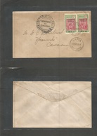 Frc - Cameroun. 1941 (2 April) 27.8.40 Overprint. Bafia - Yaounde. Fkd Env + Censored. Very Rare Comercial Usage. - Otros & Sin Clasificación