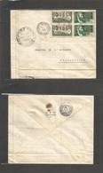 Frc - Congo. 1941 (16 June) AEF (FRANCE) LIBRE. Pointe Noire - Brazzaville (18 June) Multifkd Ovptd Issue Censored Envel - Other & Unclassified