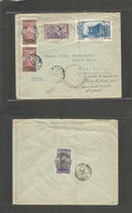 Frc - Dahomey. 1940 (7 April) Cassa Zoume - Switzerland, Yverdon. Multifkd Front + Reverse Envelope Incl Bastille 150 An - Andere & Zonder Classificatie