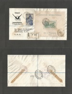 Frc - Guinea. 1938 (21 March) Conakry - USA, Bloomfield, NJ (13-14 April) Registered Air Multifkd Envelope Including Min - Sonstige & Ohne Zuordnung