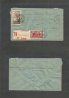 Frc - Madagascar. 1943 (11 May) France Libre. Marovoay - Tananarive. Local Registered Fkd Envelope Village Usage + R-lab - Other & Unclassified