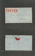 German States-Hanover. 1964 (4 Nov) Winsen - Berlin (5 Nov) E Fkd 1gr Red Perce (x3) Tied Pen + Pencil Cancel. Manuscrip - Other & Unclassified