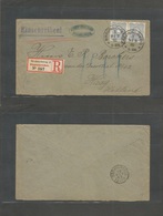 Germany. 1885 (9 Sept) Braunschweig - Netherlands, Haque (10 Sept) Registered Fkd Env. 40 Pf Rate. Fine. - Otros & Sin Clasificación