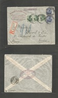 German Levant. 1899 (18 May) Constantinople - Switzerland, Geneve (22 May) Registered Multifkd Envelope, Carpet Vending  - Other & Unclassified