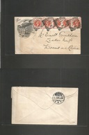 Great Britain. 1897 (July 30) Leicester - Worms, Germany. Factory Johnson & Johnson Illustrated Multifkd Envelope Bearin - ...-1840 Precursores