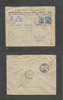 Grb - British Levant. 1922 (21 Febr) Constantinople - Egypt, Cairo (5 March) Registered Multifkd Ovptd Issue Envelope At - ...-1840 Precursores