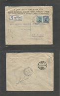 Grb - British Levant. 1922 (21 Febr) Constantinople - Egypt, Cairo (5 March) Registered Multifkd Ovptd Issue Envelope At - ...-1840 Vorläufer